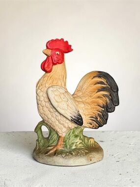 Homco Rooster Figurine Farm Animal Country Chicken Home Interiors #1446